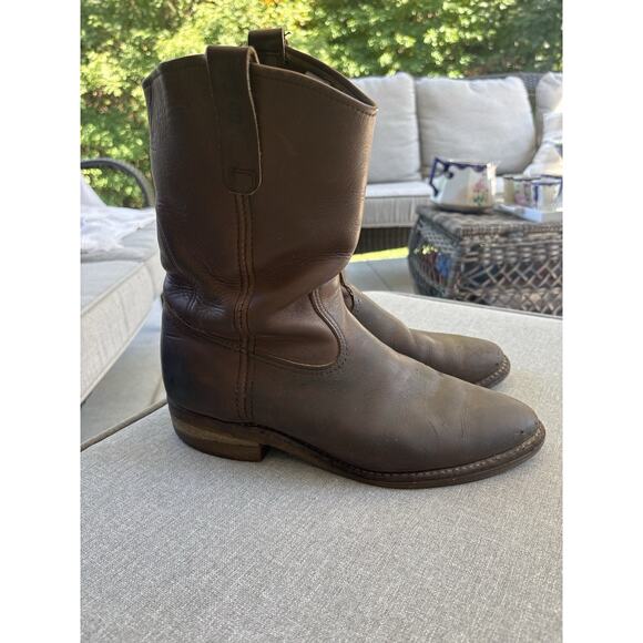 Red Wing 1155 Pecos Leather Work Boots Heritage Nailseat Soft Toe Sz 10 Western - Picture 13 of 15